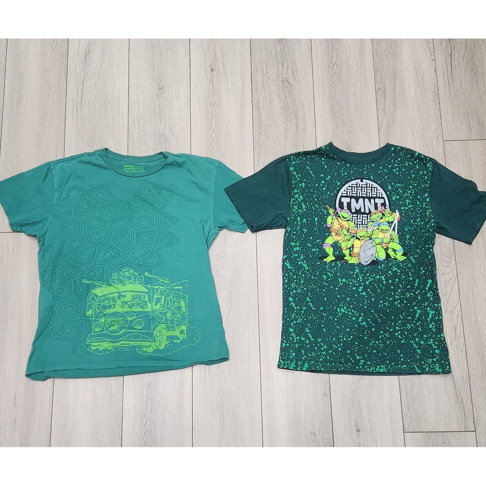 Nickelodeon Teenage Mutant Ninja Turtles TMNT Graphic Shirt Bundle Youth Kids L